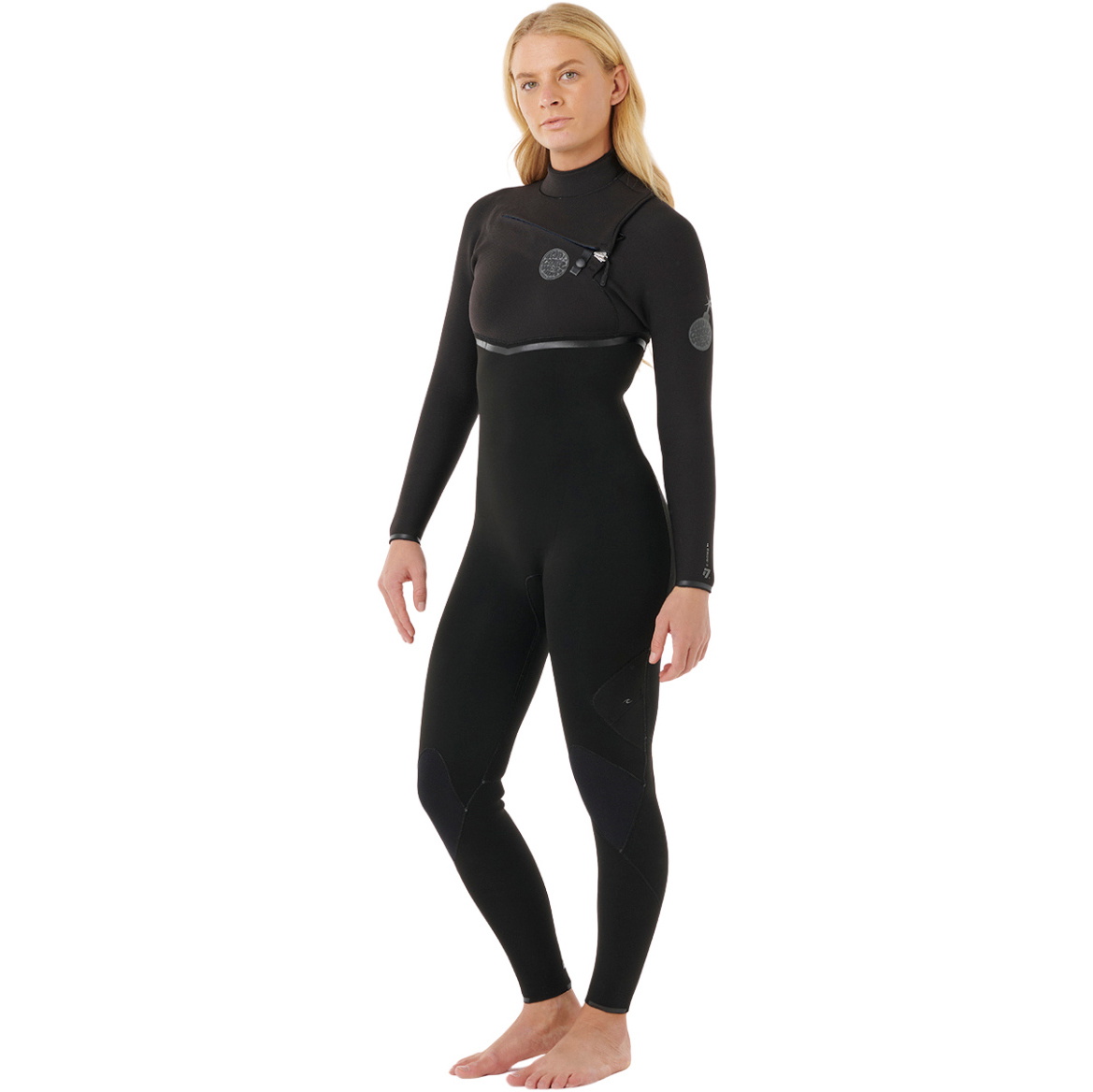 2026 Rip Curl Frauen E-Bomb 3/2mm Brustreißverschluss Neoprenanzug 16RWFS - Black
